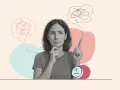 Kobieta zamyślona, szukająca odpowiedzi, jak leczyć nerwicę. Myśli splątane, ale pojawia się iskierka nadziei.