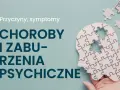 Jak rozpoznać problemy psychiczne? Obraz przedstawia głowę z puzzli, symbolizującą umysł, z brakującymi elementami. Tekst informuje o przyczynach i objawach chorób psychicznych.
