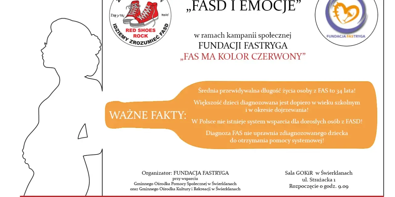 Konferencja "FASD i Emocje" 9.09.2022. Ważne fakty o FAS dla dorosłych i dzieci. Kampania Fundacji Fastryga.
