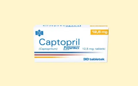 Opakowanie Captoprilu 12,5 mg. Kiedy brać captopril pod język? Zapytaj lekarza.