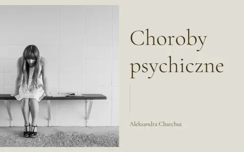 Smutna dziewczyna siedzi na ławce, symbolizując najczęstsze choroby psychiczne.