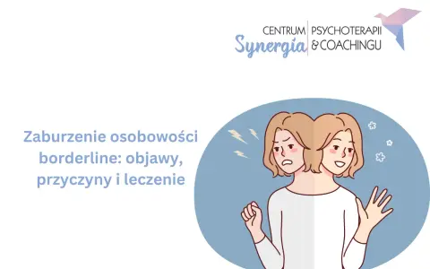 Zaburzenie osobowości borderline (BPD) to trudność w stabilnym odczuwaniu emocji, co widać na grafice przedstawiającej dwie twarze o skrajnie różnych nastrojach.