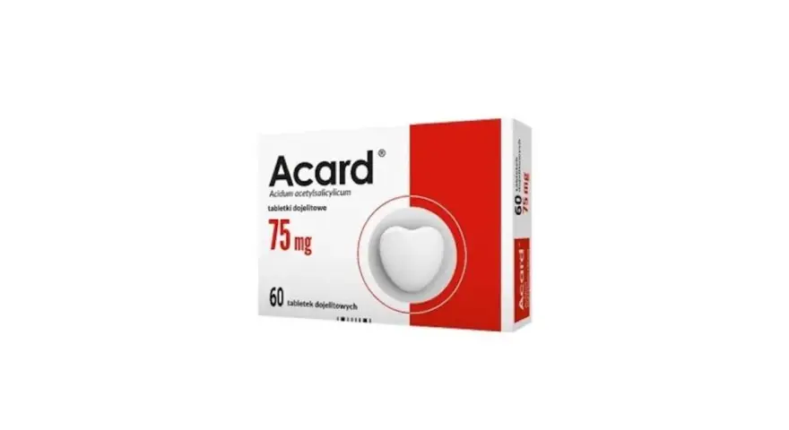Opakowanie Acardu 75 mg, 60 tabletek. Czy Acard można brać profilaktycznie? Warto skonsultować się z lekarzem.