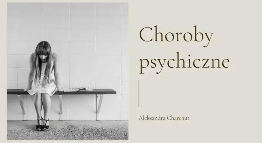 Smutna dziewczyna siedzi na ławce, symbolizując najczęstsze choroby psychiczne.