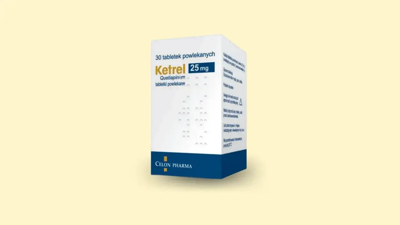 Opakowanie Ketrelu 25 mg. Pytanie 